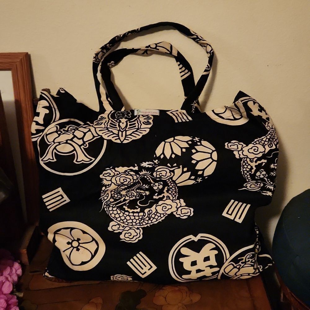 Helen Lee Honolulu Hawaii Dragon Cloth Reusable Tote Bag